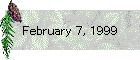 February 7, 1999