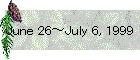 June 26～July 6, 1999