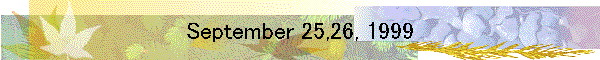 September 25,26, 1999