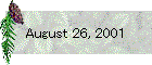 August 26, 2001