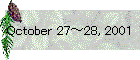 October 27～28, 2001