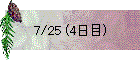 7/25 (4日目)