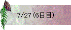 7/27 (6日目)