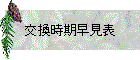 交換時期早見表