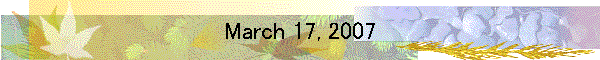March 17, 2007