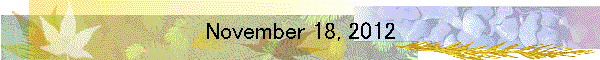November 18, 2012