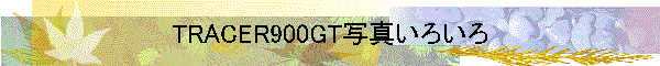 TRACER900GT写真いろいろ