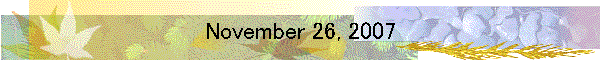 November 26, 2007