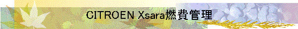 CITROEN Xsara燃費管理