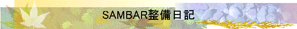 SAMBAR整備日記
